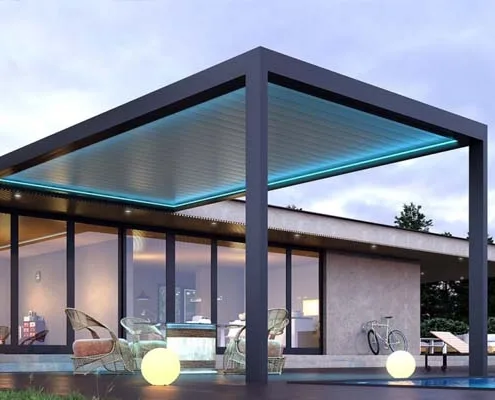 İzmir pergola sistemleri – Bioklimatik ve motorlu pergola seçenekleri ile ilgili görsel